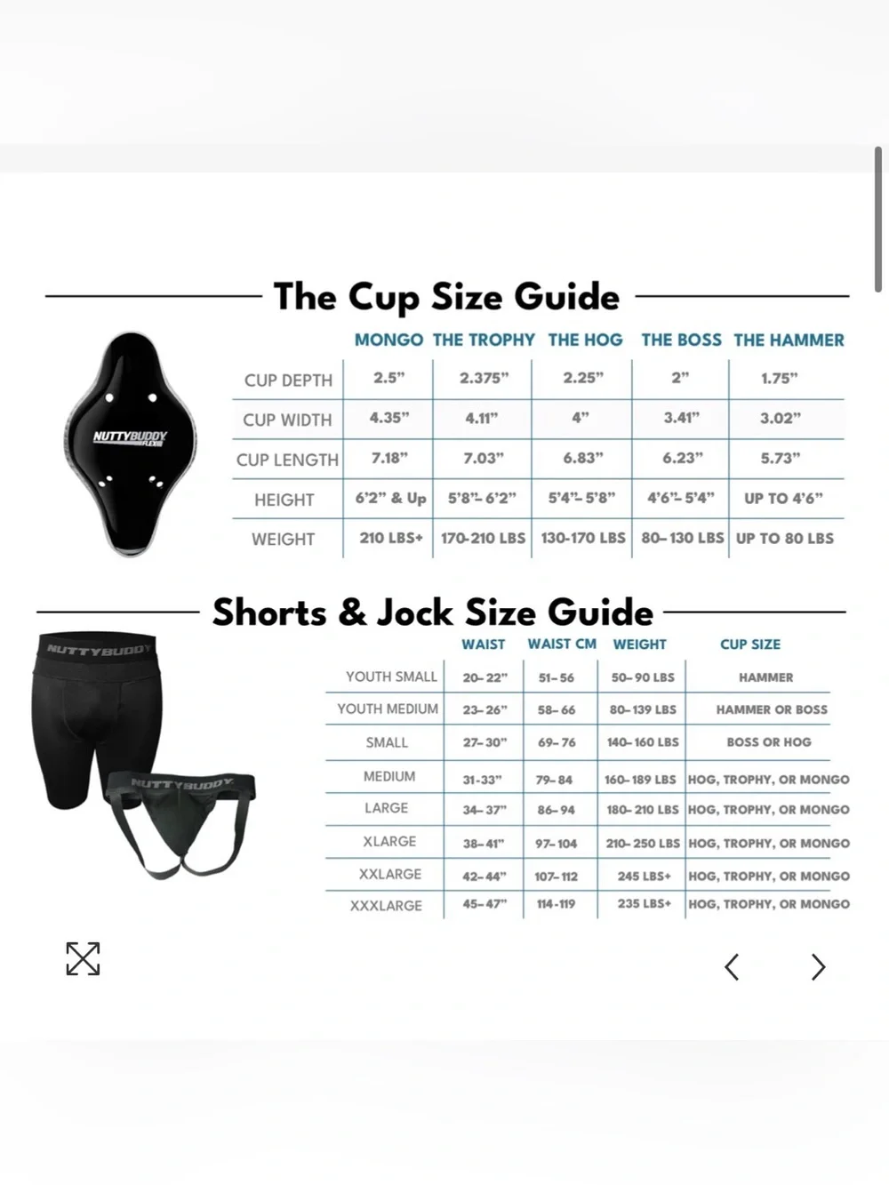 Nutty Buddy Youth Protective Boxer Briefs Cup & Jockstrap - Black NWOT